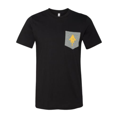 Golden Jets Black with Grey Pocket T-Shirt