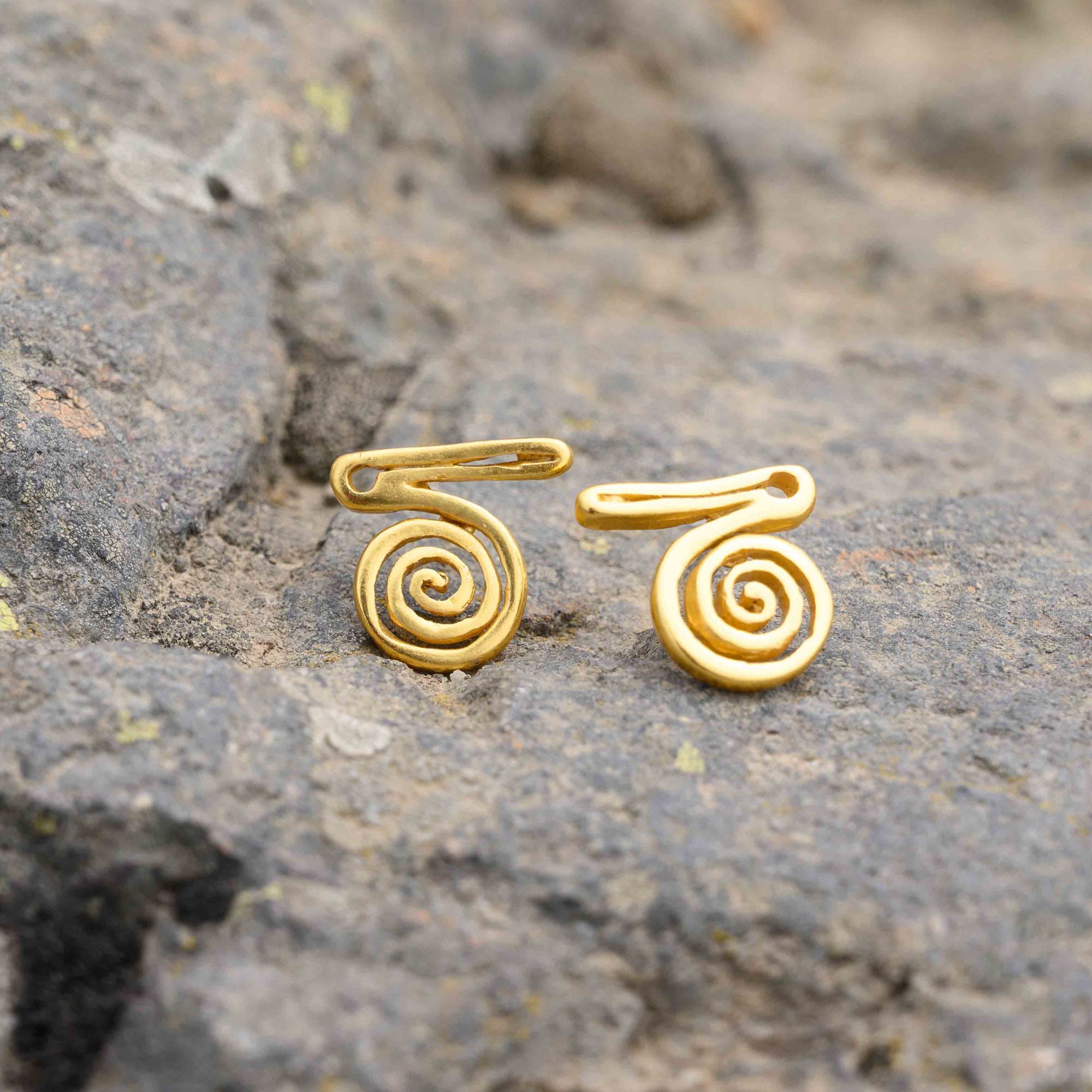 Spirals Bird Earrings