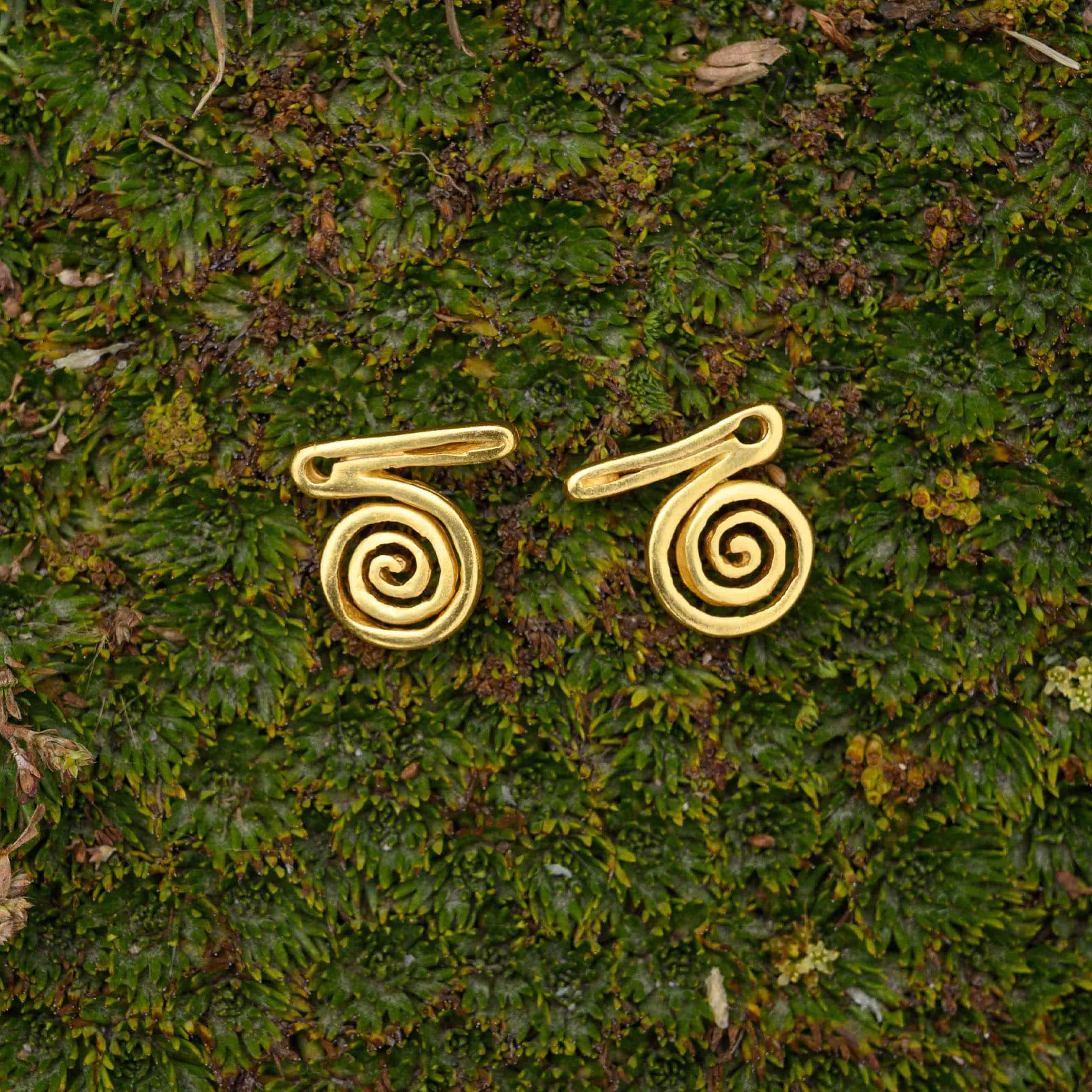 Spirals Bird Earrings