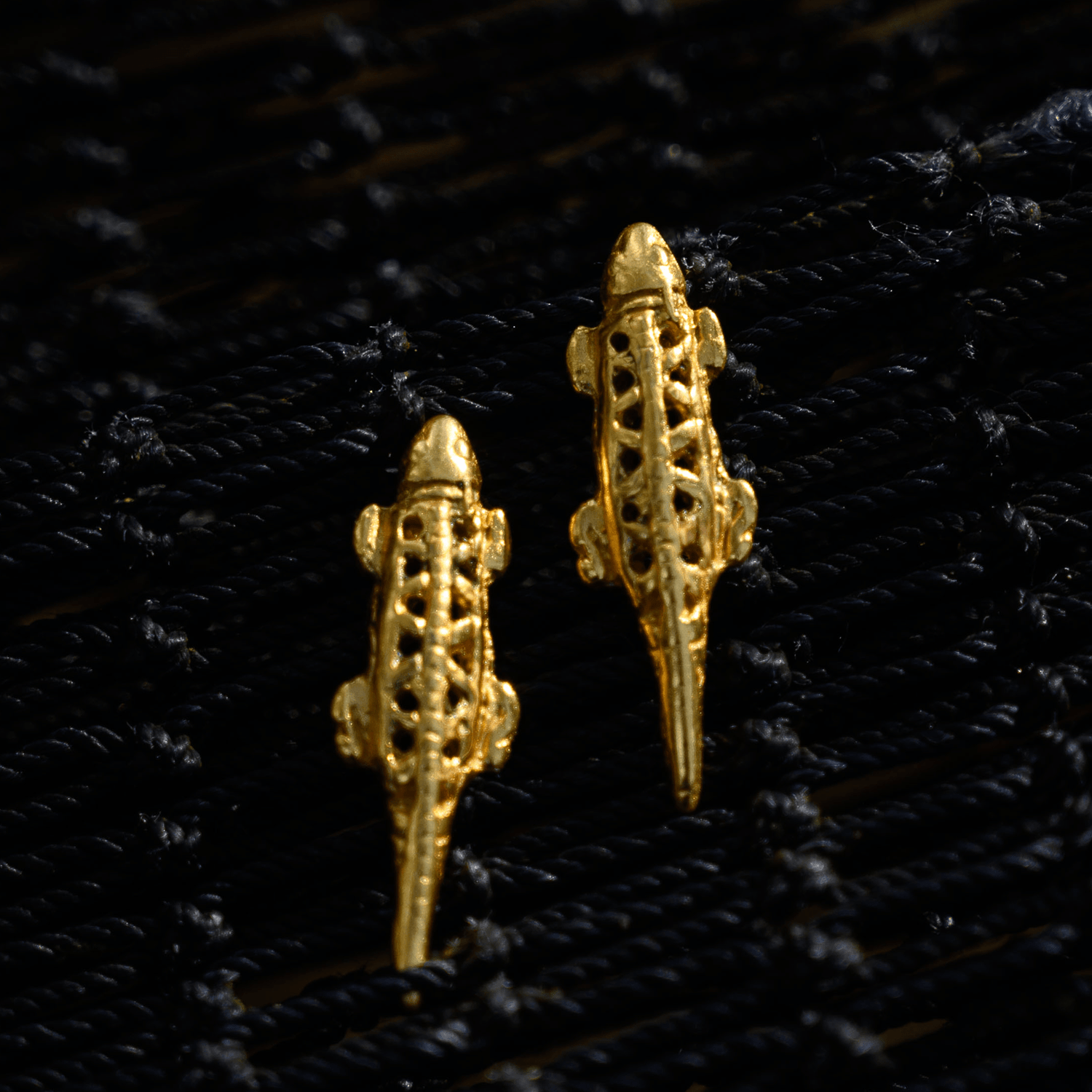 Crocodile Drop Earrings