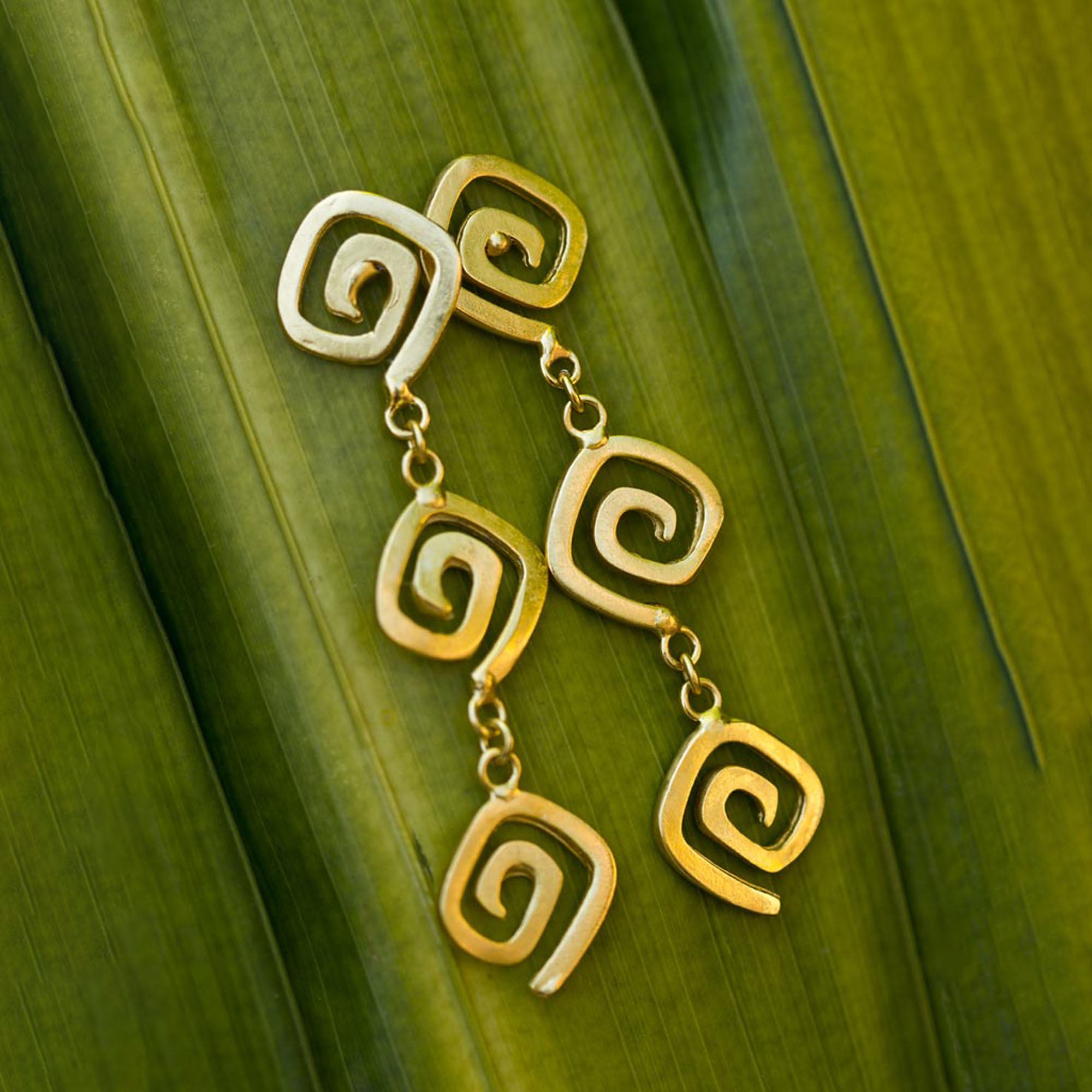 Spirals Dangle Earrings