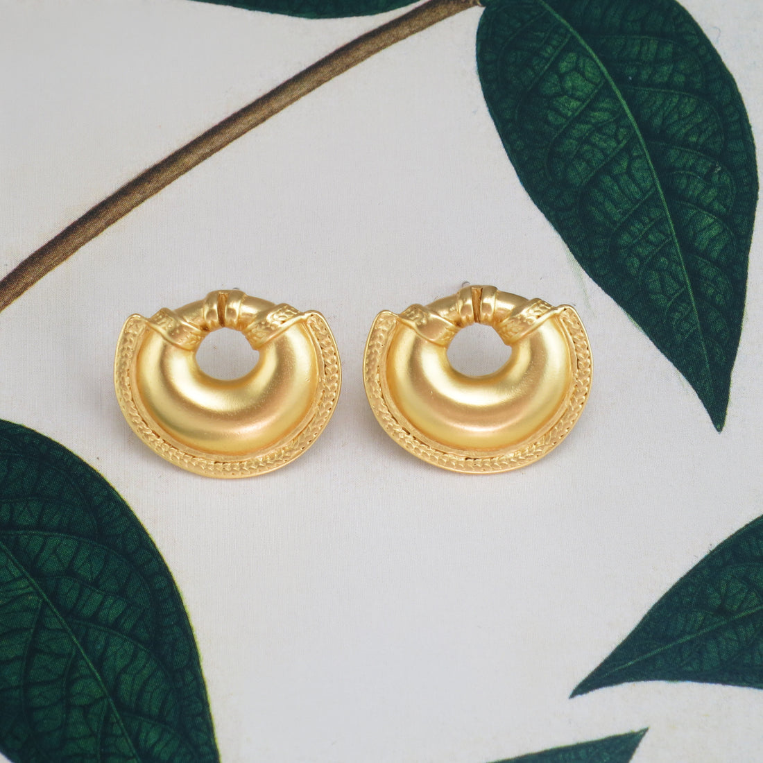 Small Crescent Dangle Earrings