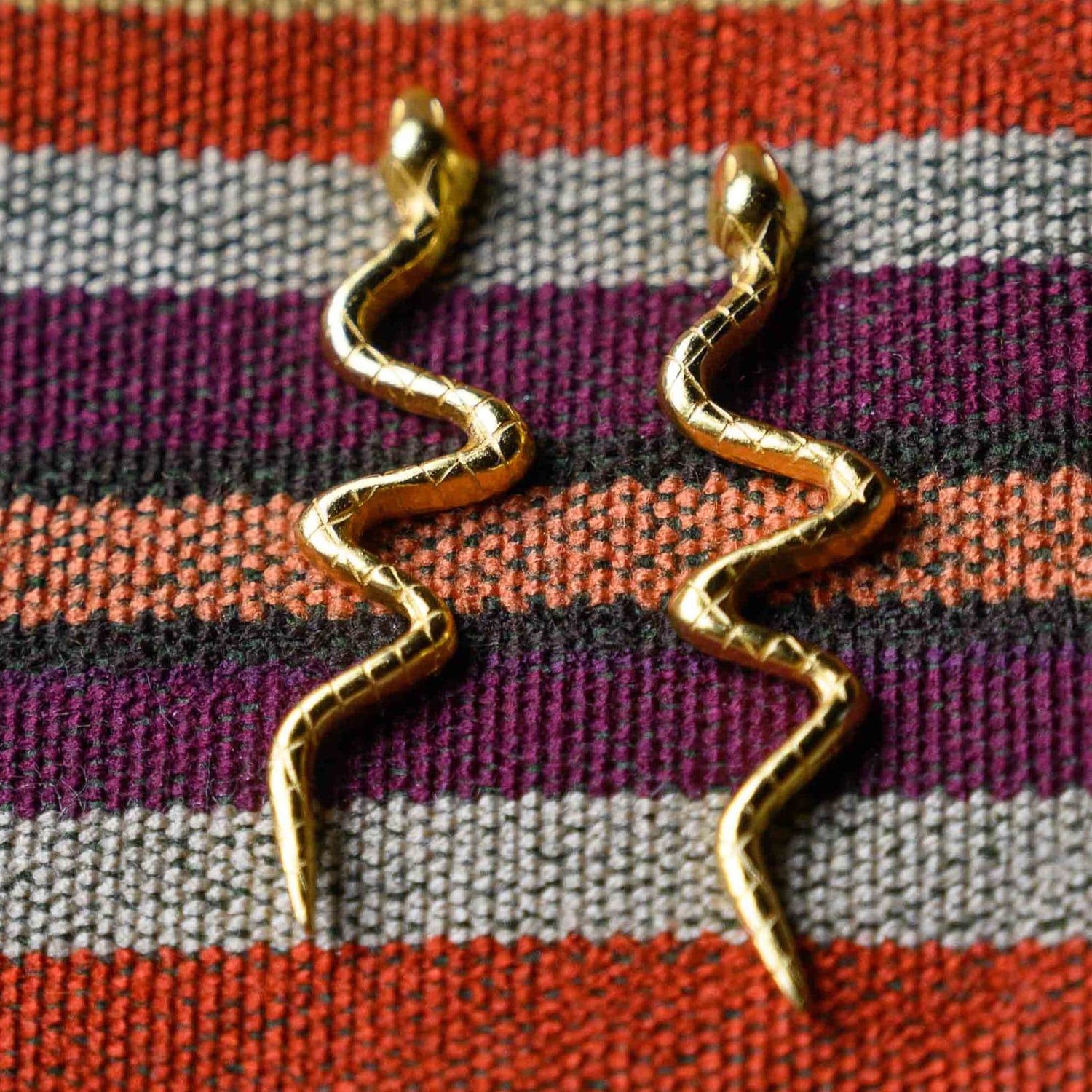 Zig-Zag Snake Earrings