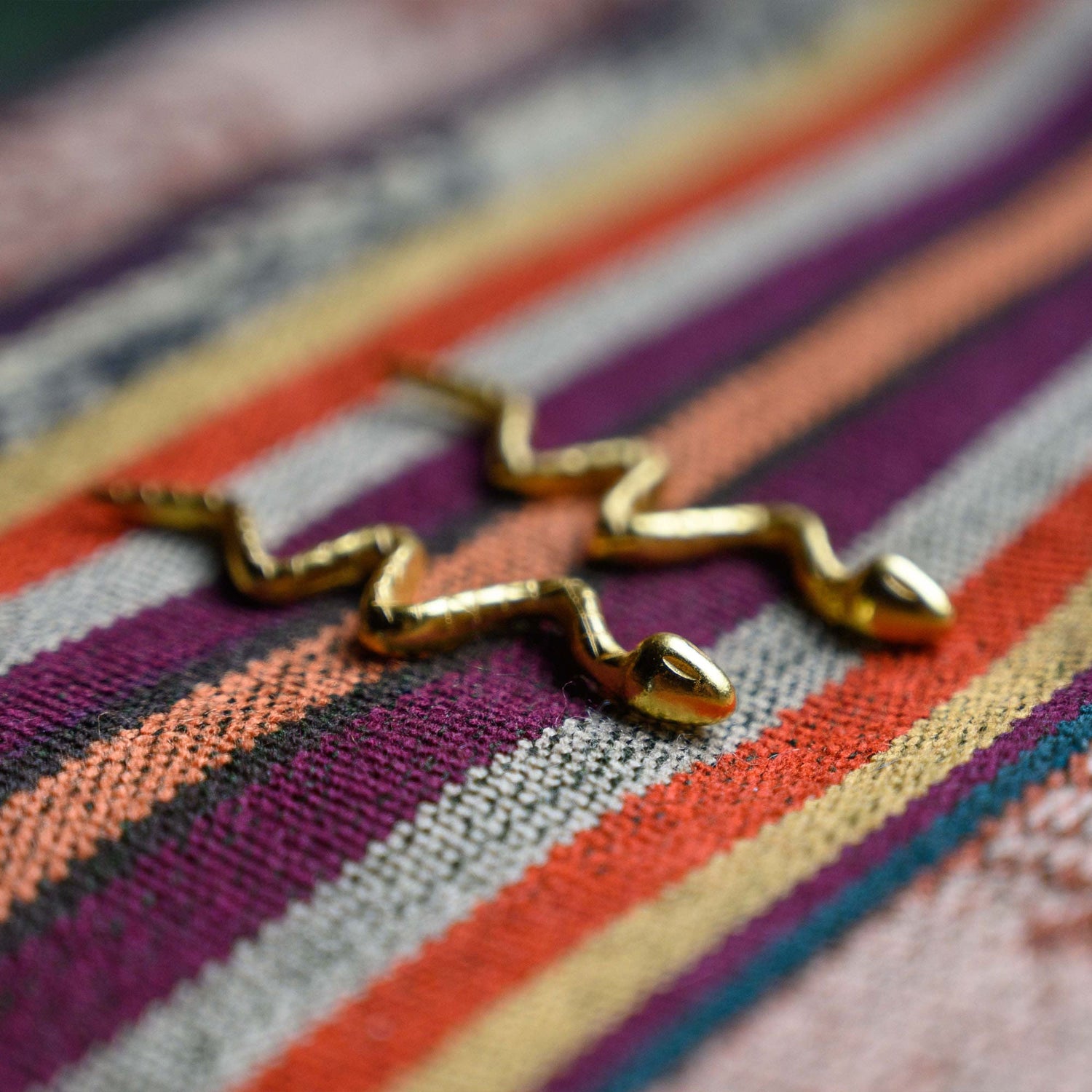 Zig-Zag Snake Earrings