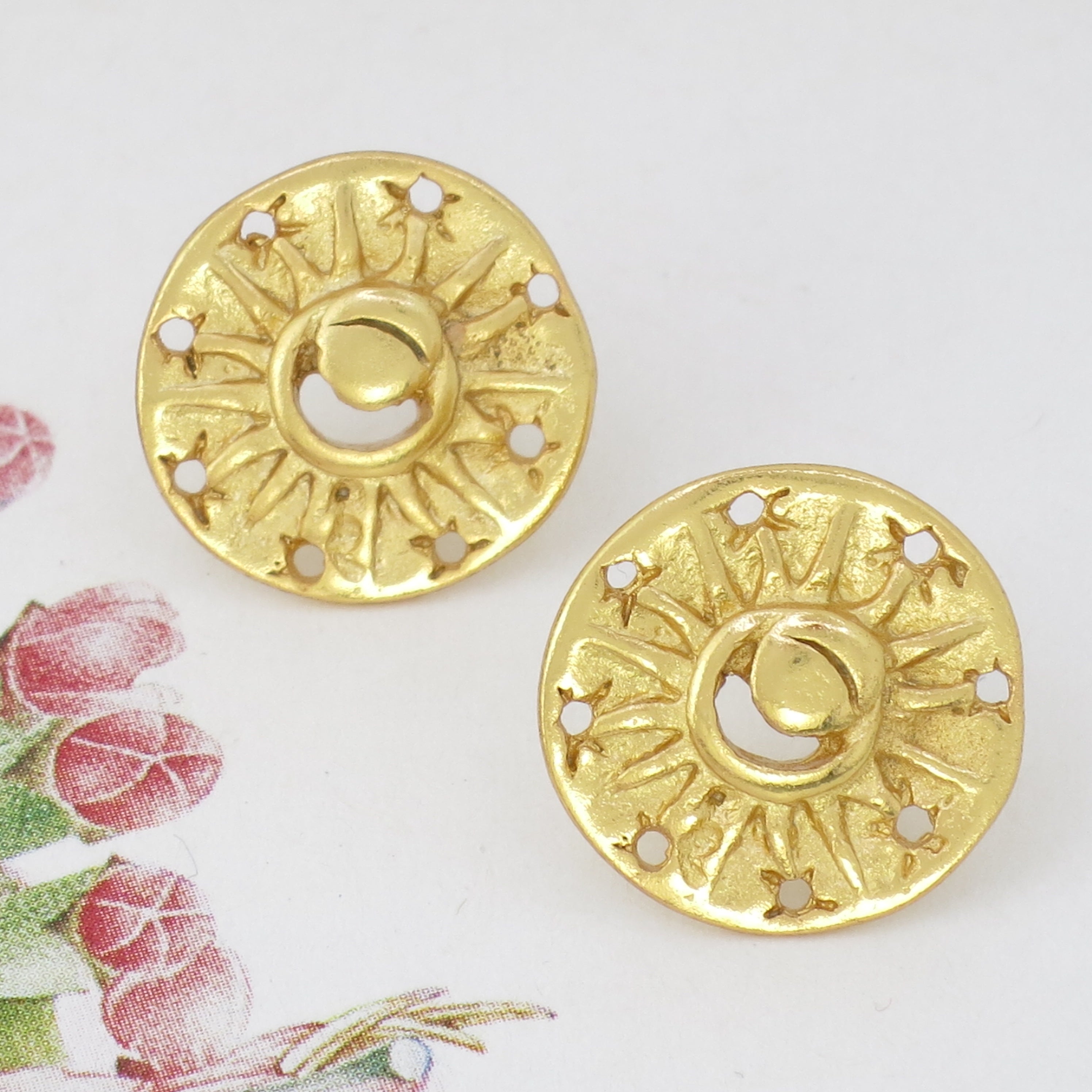 Stars and Moon Stud Earrings