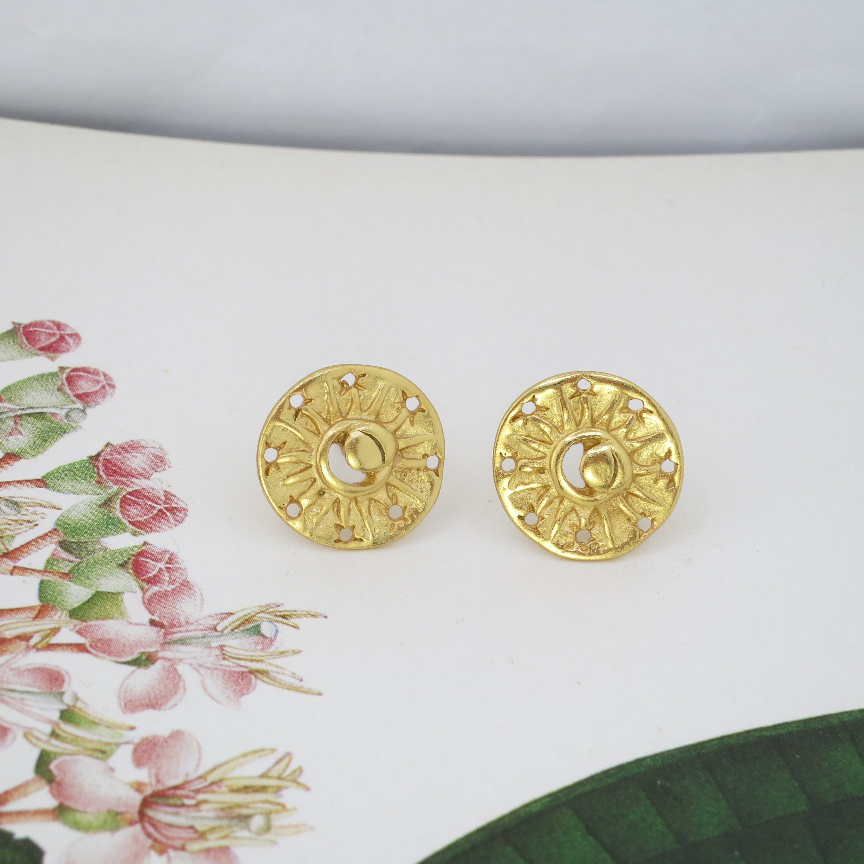 Stars and Moon Stud Earrings