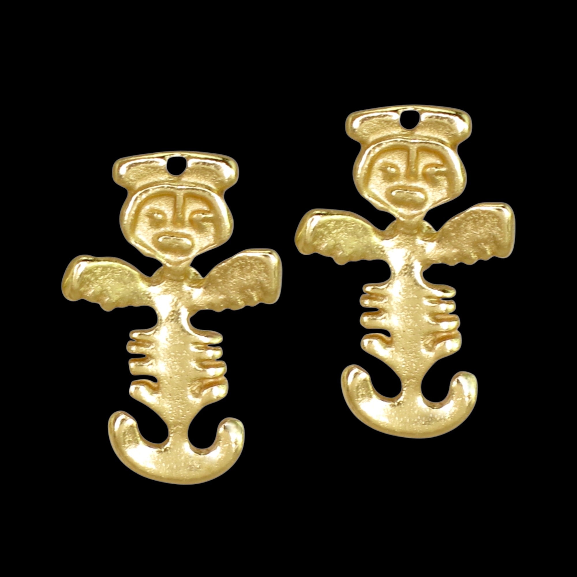 Tolima Feline Jaguar Figure .7" Stud Earrings