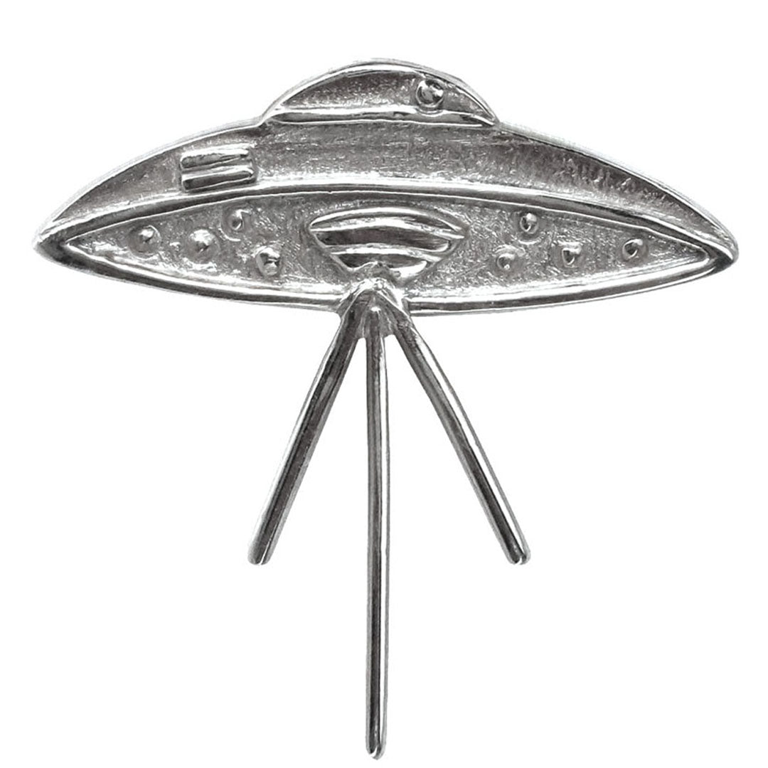 Elvis UFO Connection .950 Silver 1" Lapel Pin