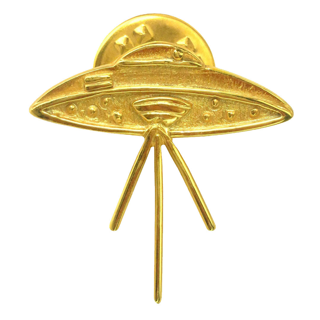 Elvis UFO Connection 24k GP .950 Silver 1" Lapel Pin