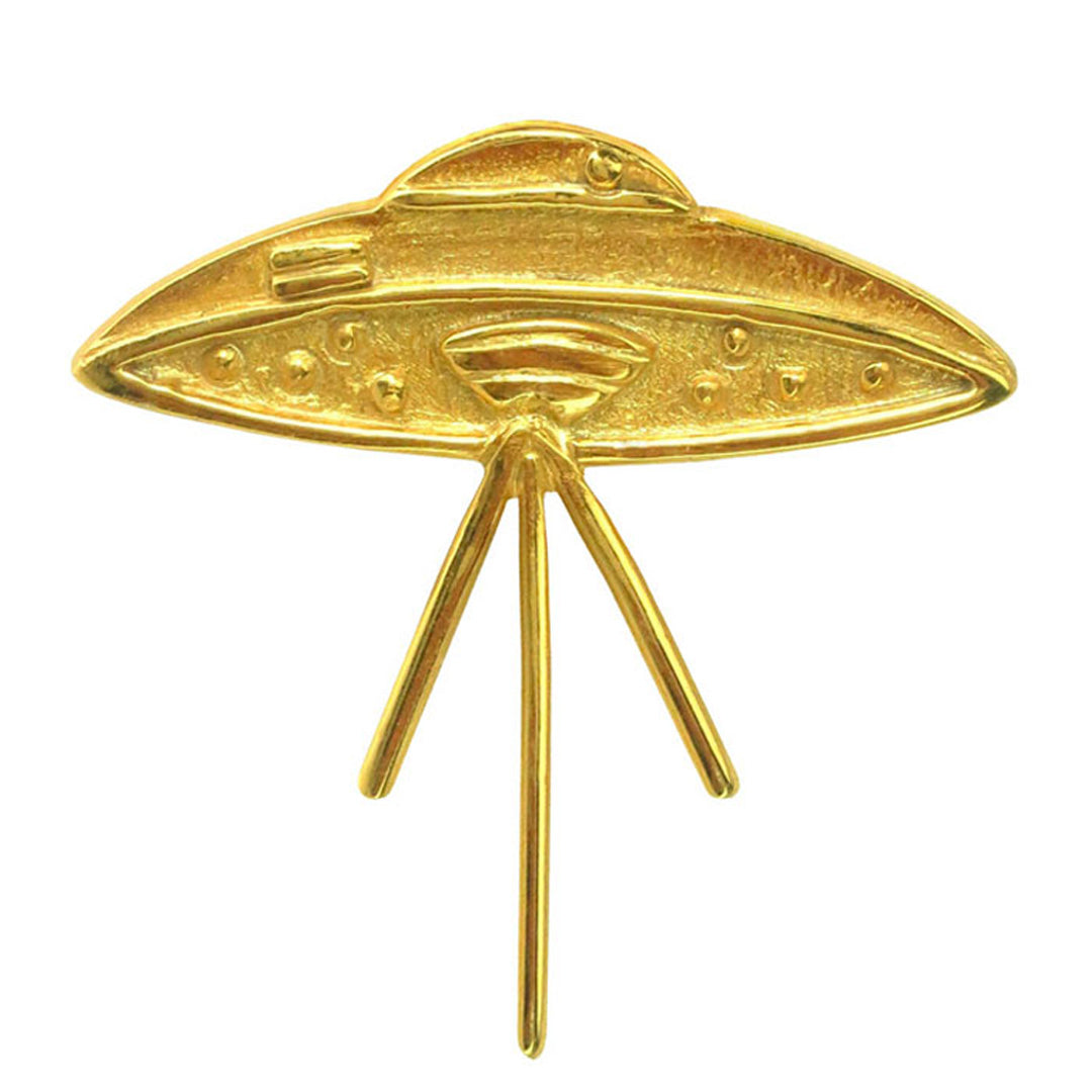 Elvis UFO Connection 24k GP .950 Silver .8" Lapel Pin