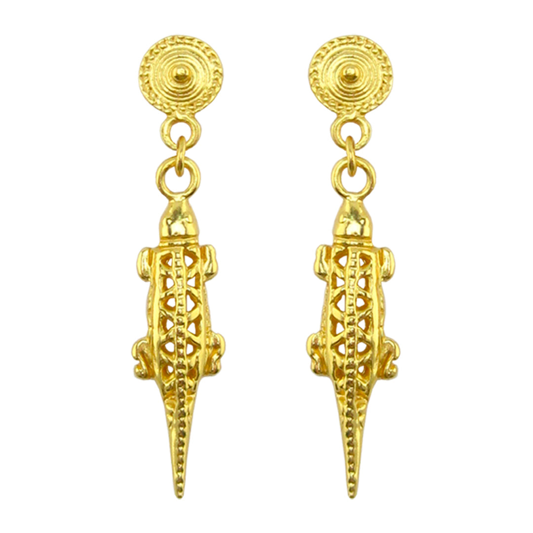 Crocodile Dangle Earrings