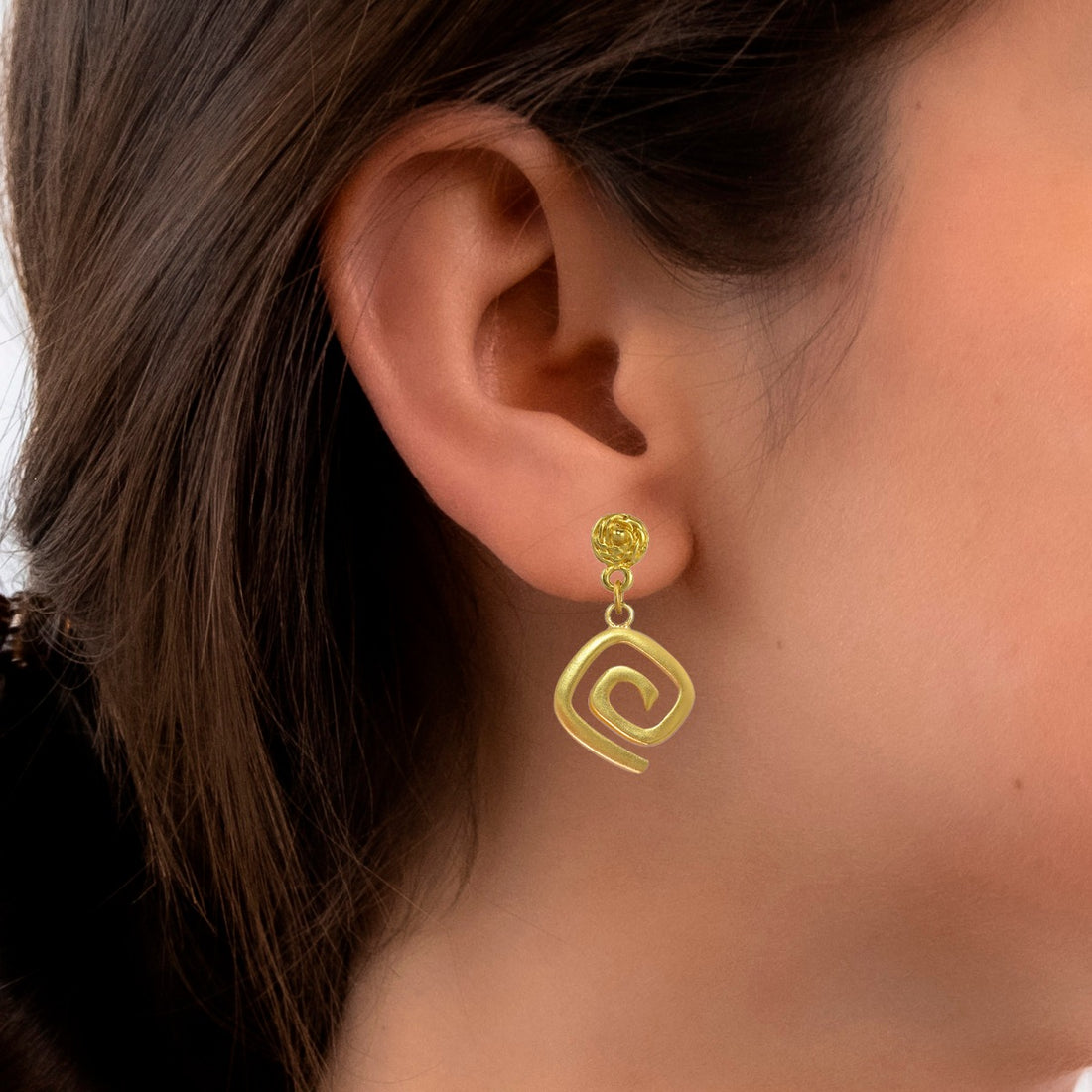 Square Spirals 1.2" Dangle Earrings