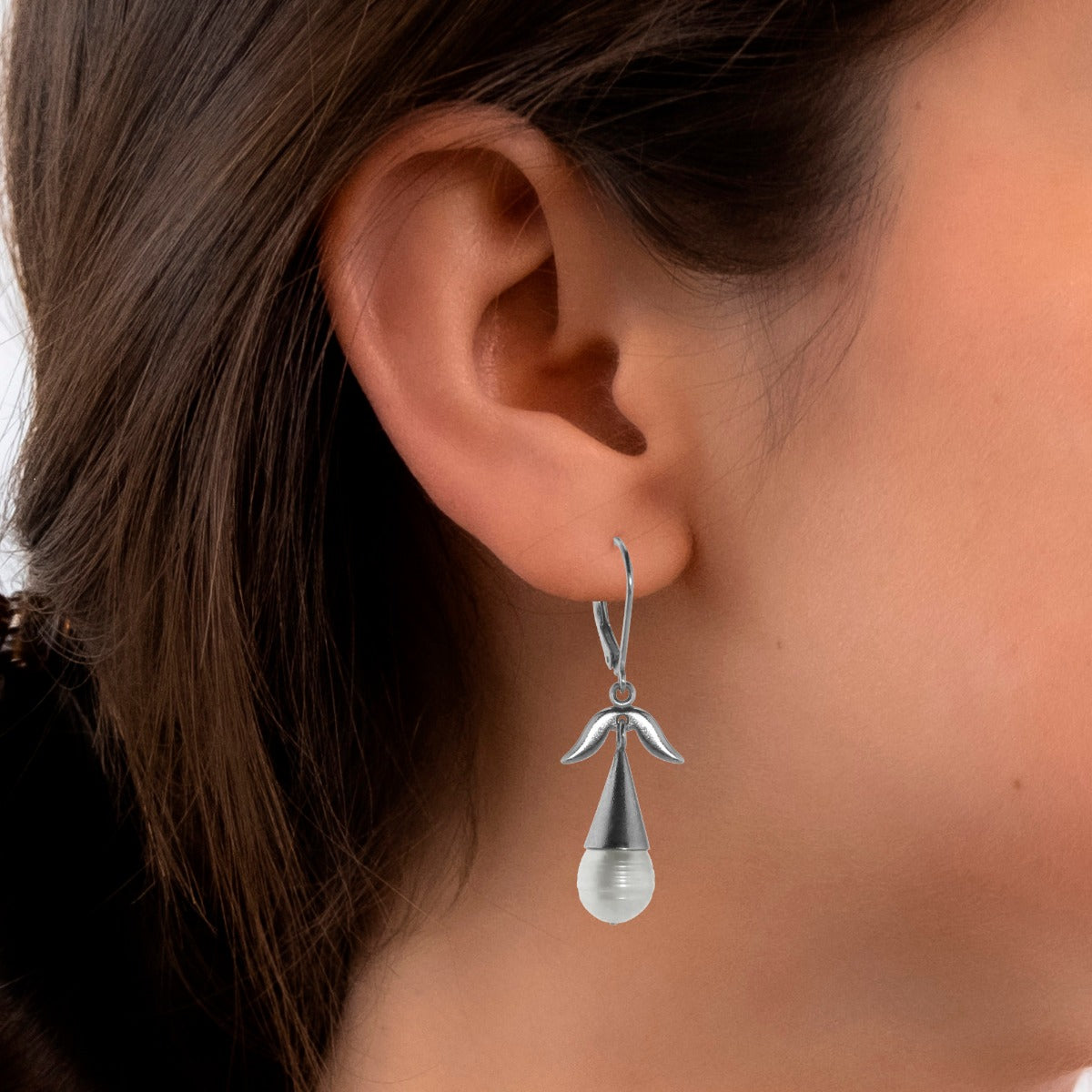 Spanish Colonial Style Freshwater Pearls Earrings
