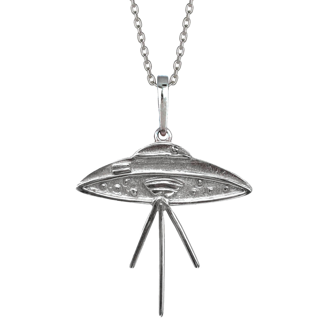 Elvis UFO Connection .950 Silver Pendant Necklace Multiple Sizes