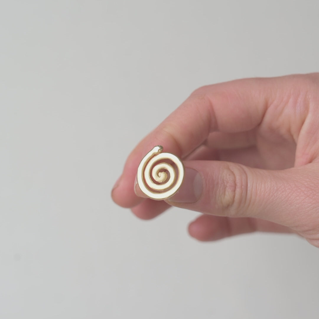 Minimalist Spiral Earrings