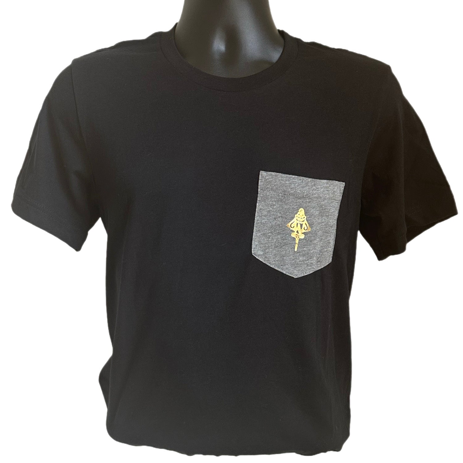 Golden Jets Black with Grey Pocket T-Shirt