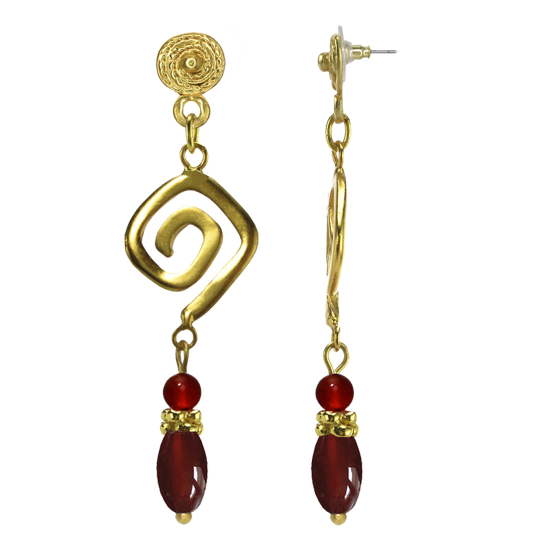 Spirals and AventuRine Earrings