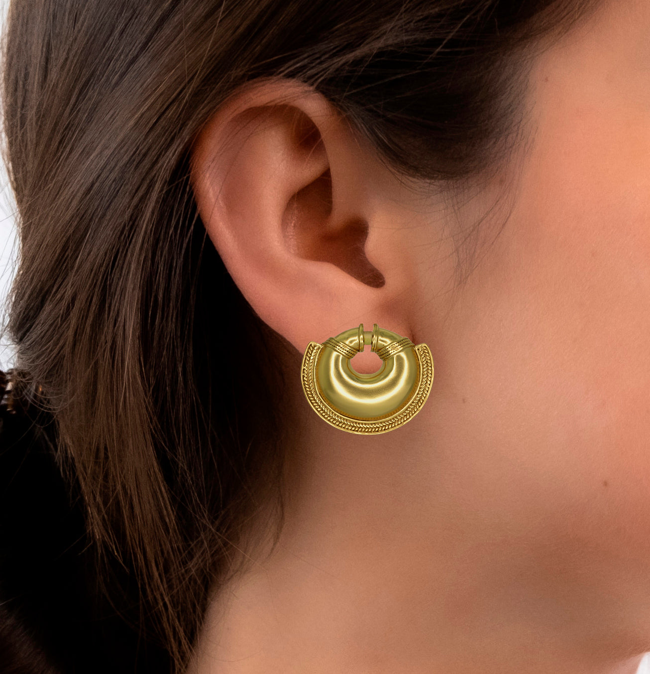 Elegant Crescent Drop Earrings