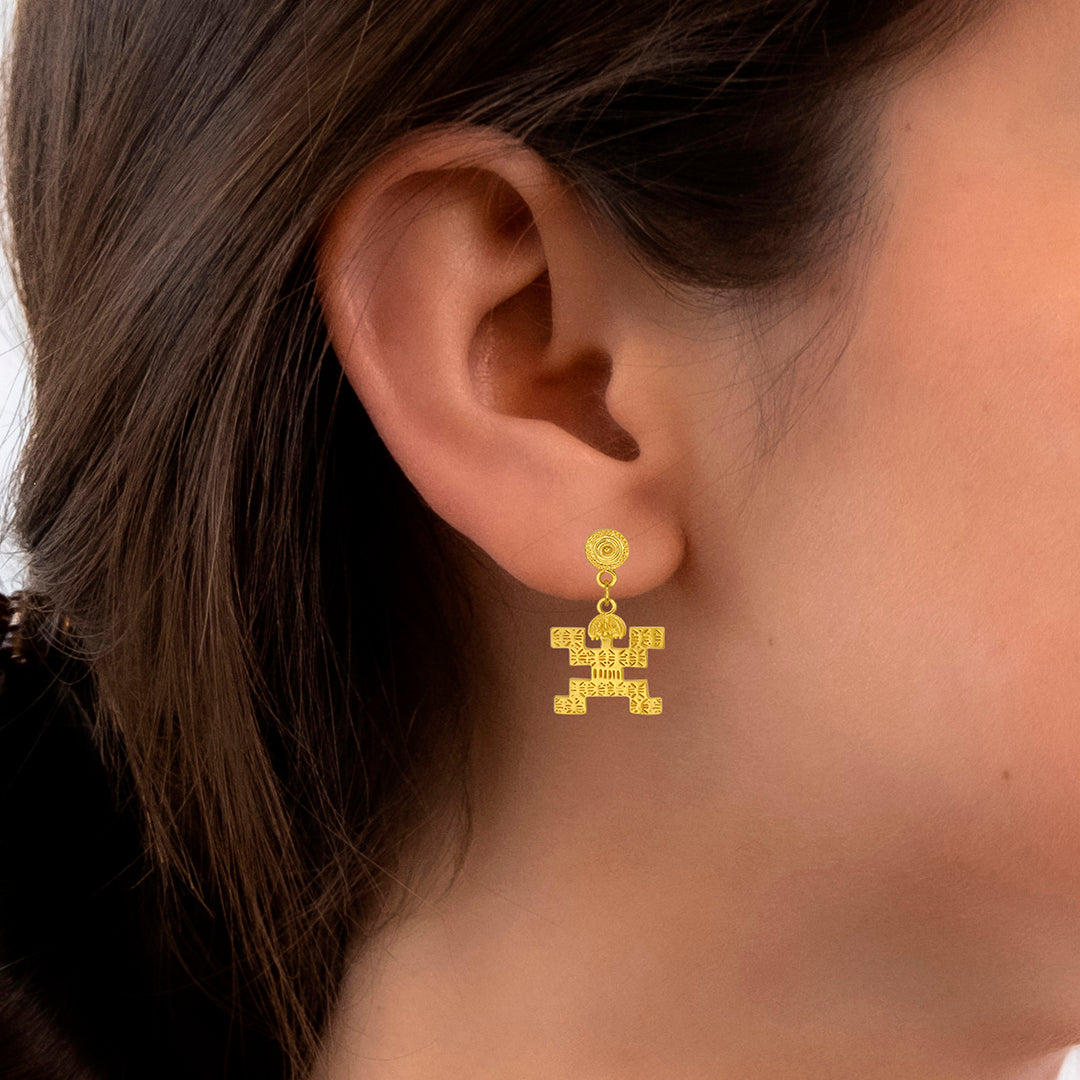 Simetric Jaguar 1.2" Dangle Earrings