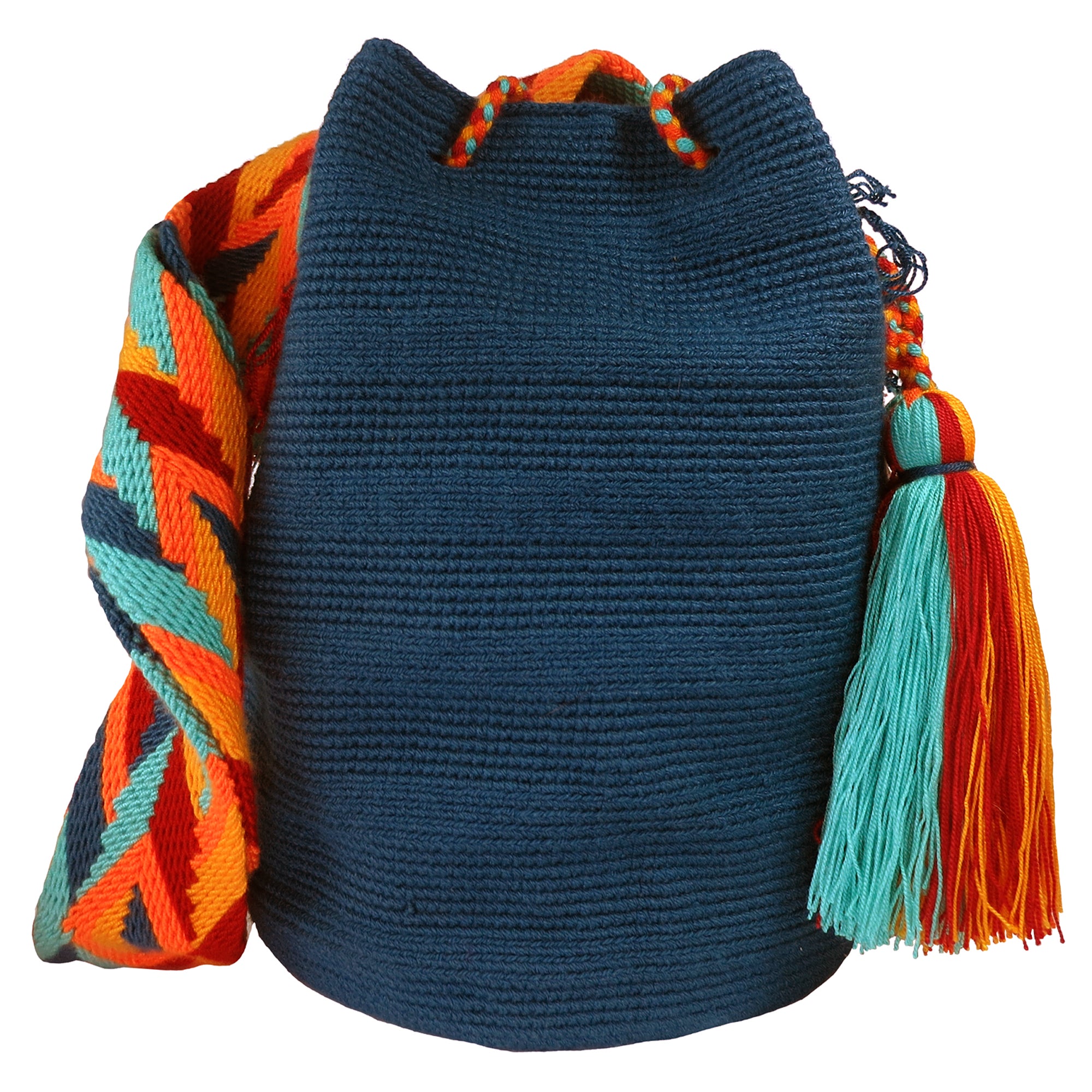 Jean Blue Wayuu Mochila Bag