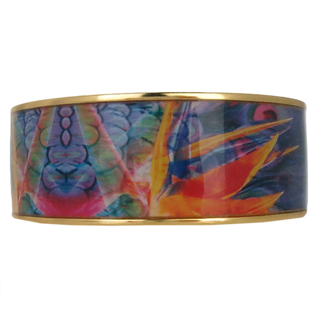 24k GP Stainless Steel Colorful Bangle Bracelet