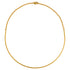 24k GP 2mm Semi-Omega Chain 17 inch Length Necklace by Across The Puddle