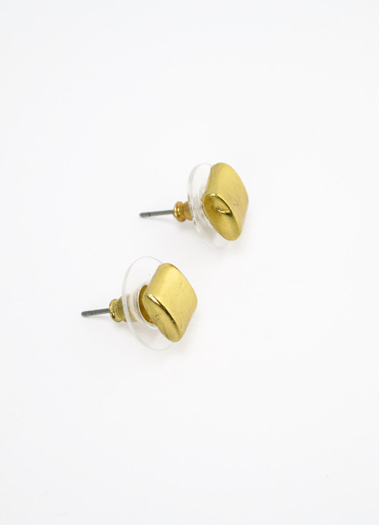 Minimalist Gold Square 24k GP Earrings
