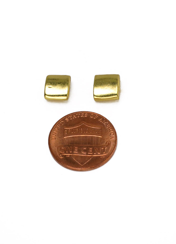 Plain Cube (S) Stud Post Back Earrings