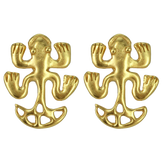 Tairona Frog with Tail Earrings by ACROSS THE PUDDLE