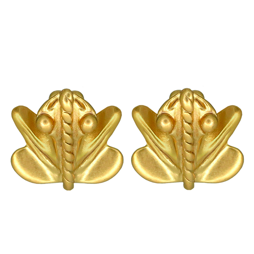 Sitting Frog Stud Earrings
