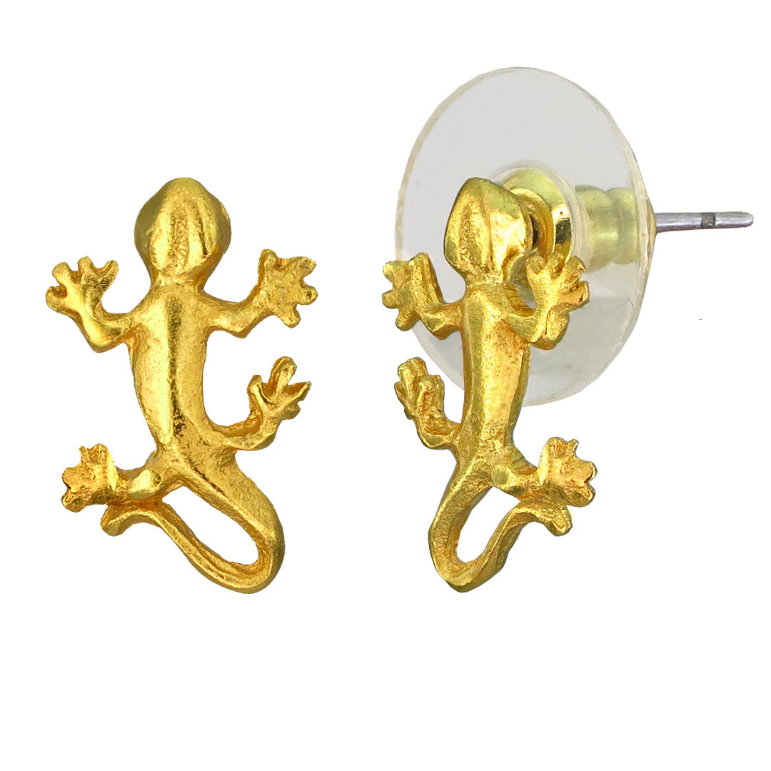 Tiny Gecko Earrings
