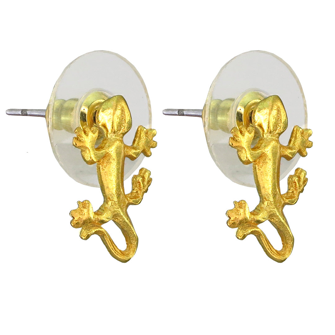 Tiny Gecko Earrings
