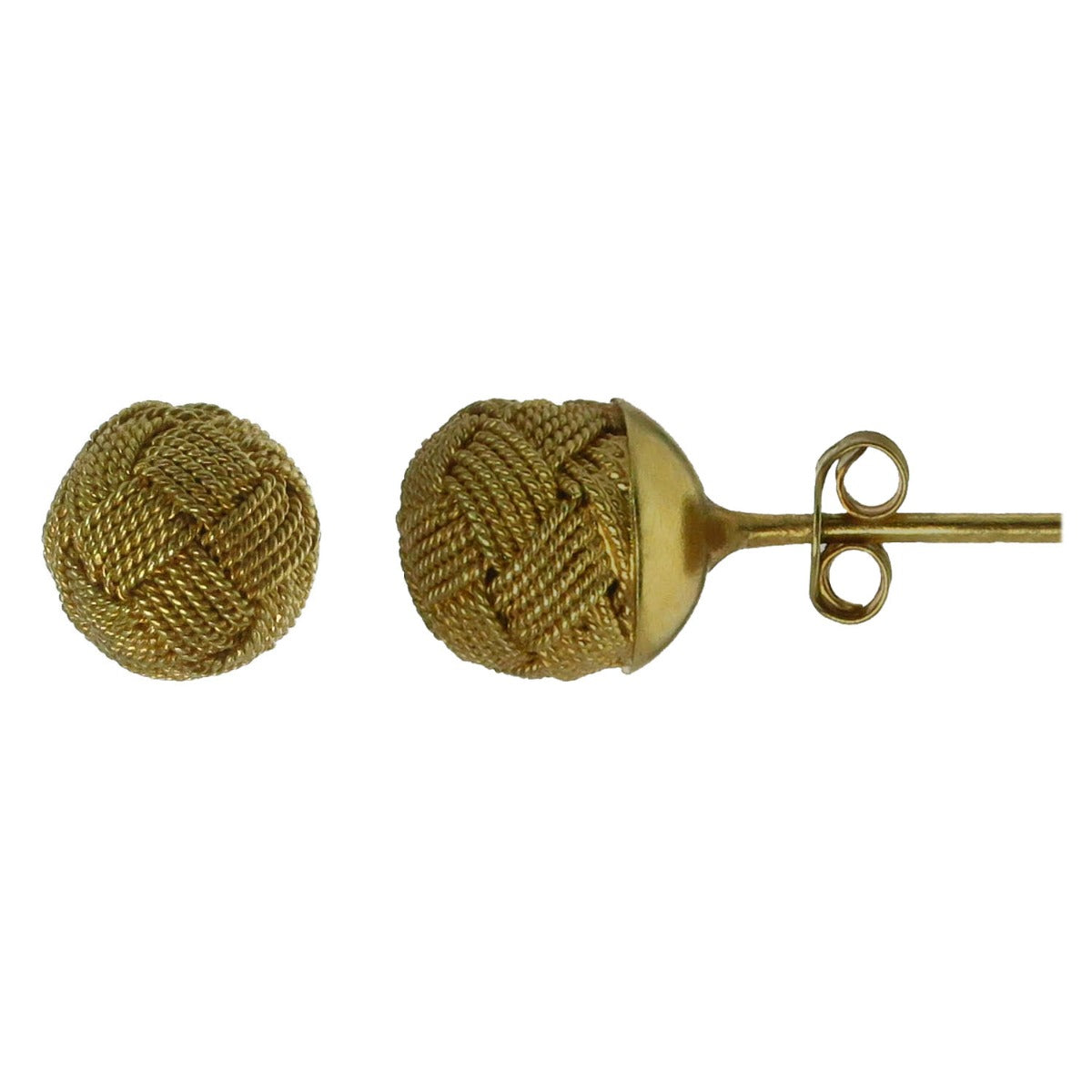 Filigree Ball 0.27" (7 mm) .950 Silver Earrings