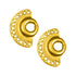 Pre-Columbian Carved Nose Ring Stud Post Back Earrings