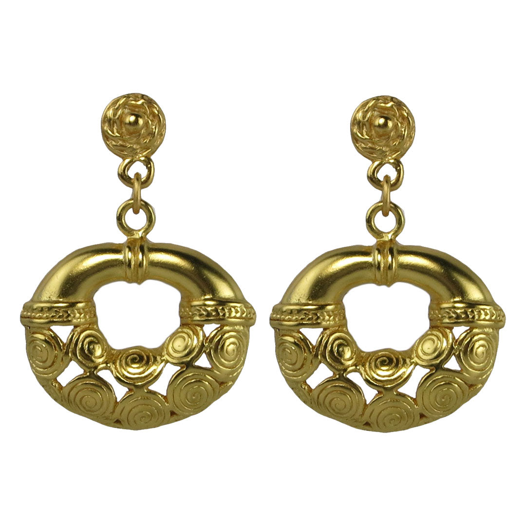 Oval Drop Earrings