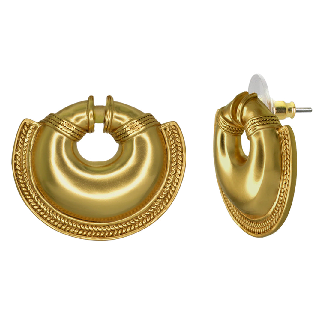 Elegant Crescent Drop Earrings