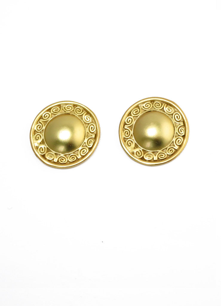 Pre-Columbian Quimbaya Sun with Arabesques Earrings