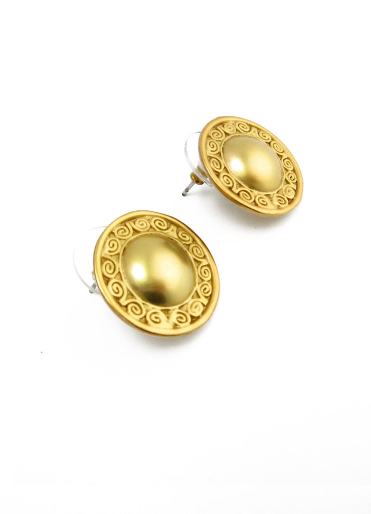 Pre-Columbian Quimbaya Sun with Arabesques Earrings
