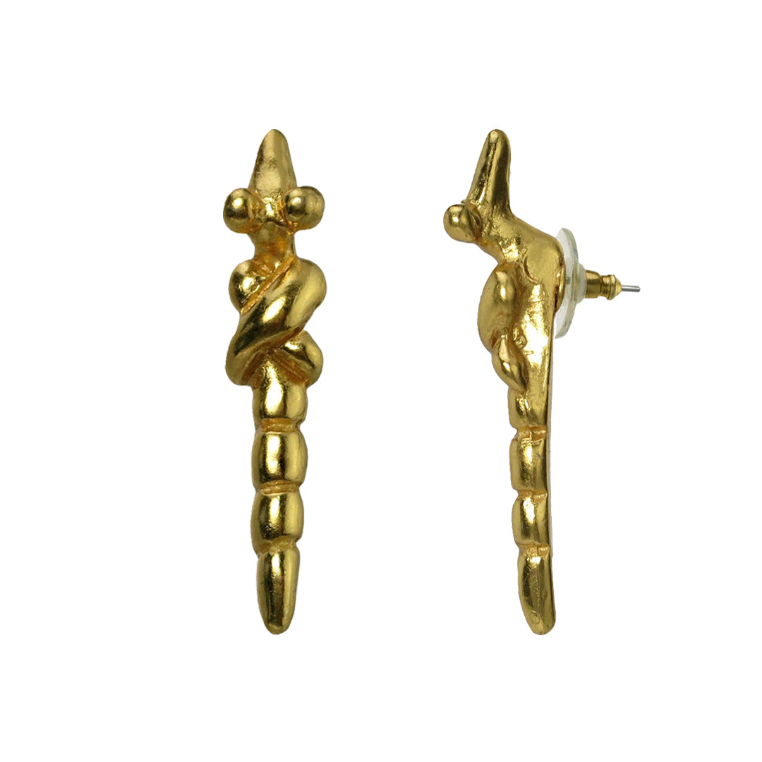 Braided Figure 1" Drop Earrings