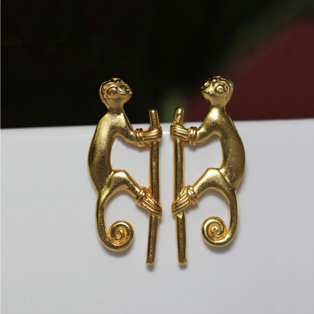 Sinu Monkey Drop Earrings