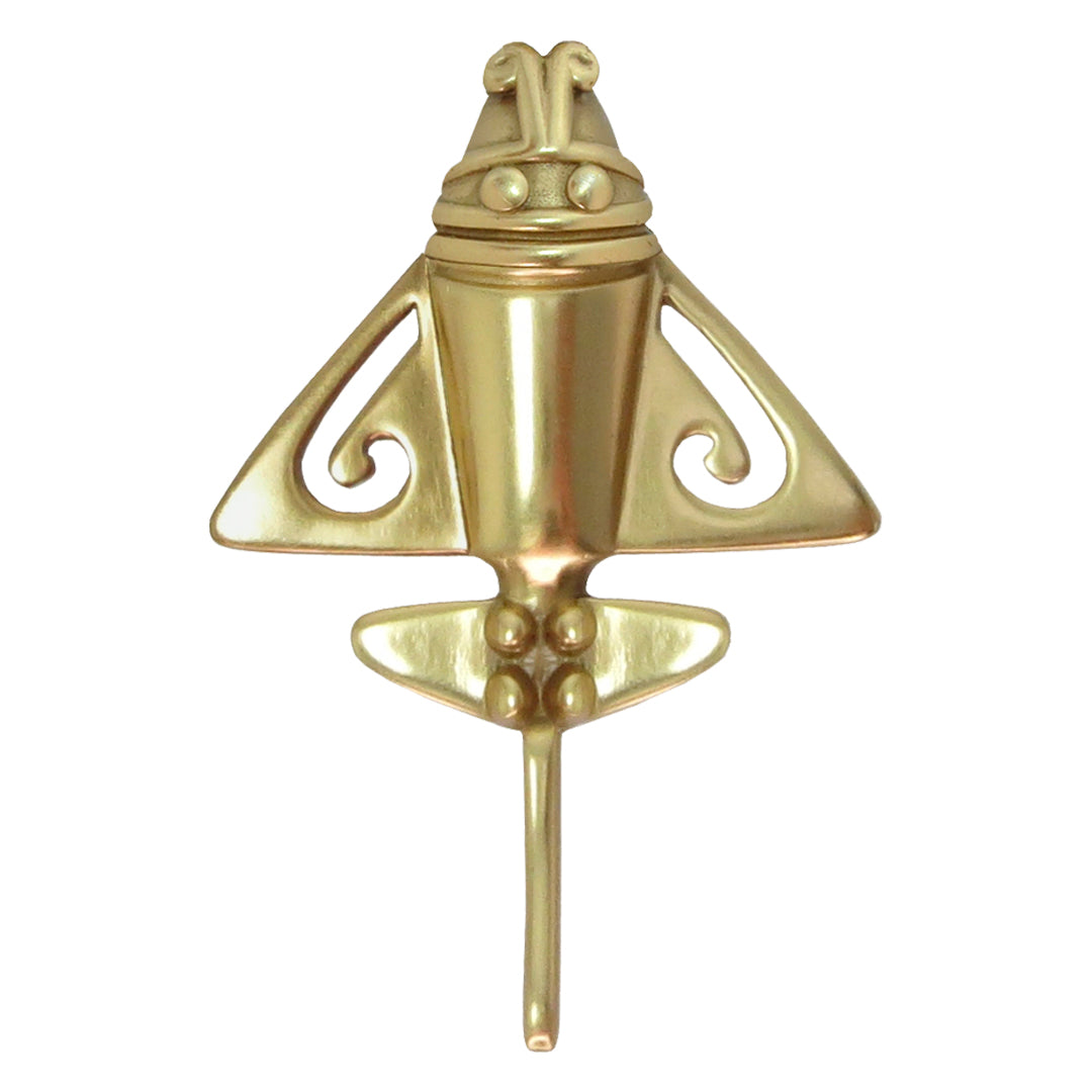 Quimbaya Flyer Pin 24K GP Cappello Artefatto Alieno Precolombiano - Foto 2