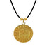 24k Gold Plated 1.1" Mayan Calendar Pendant  by ACROSS THE PUDDLE