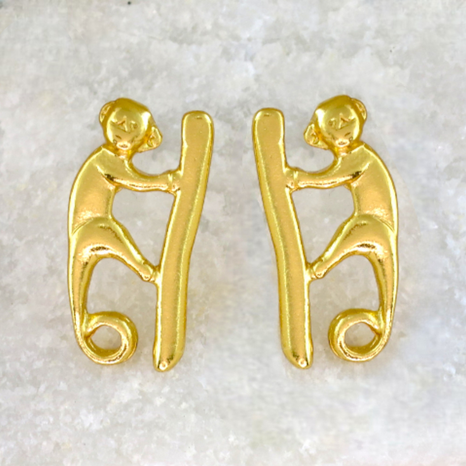 Sinu Monkey 0.8" Drop Earrings