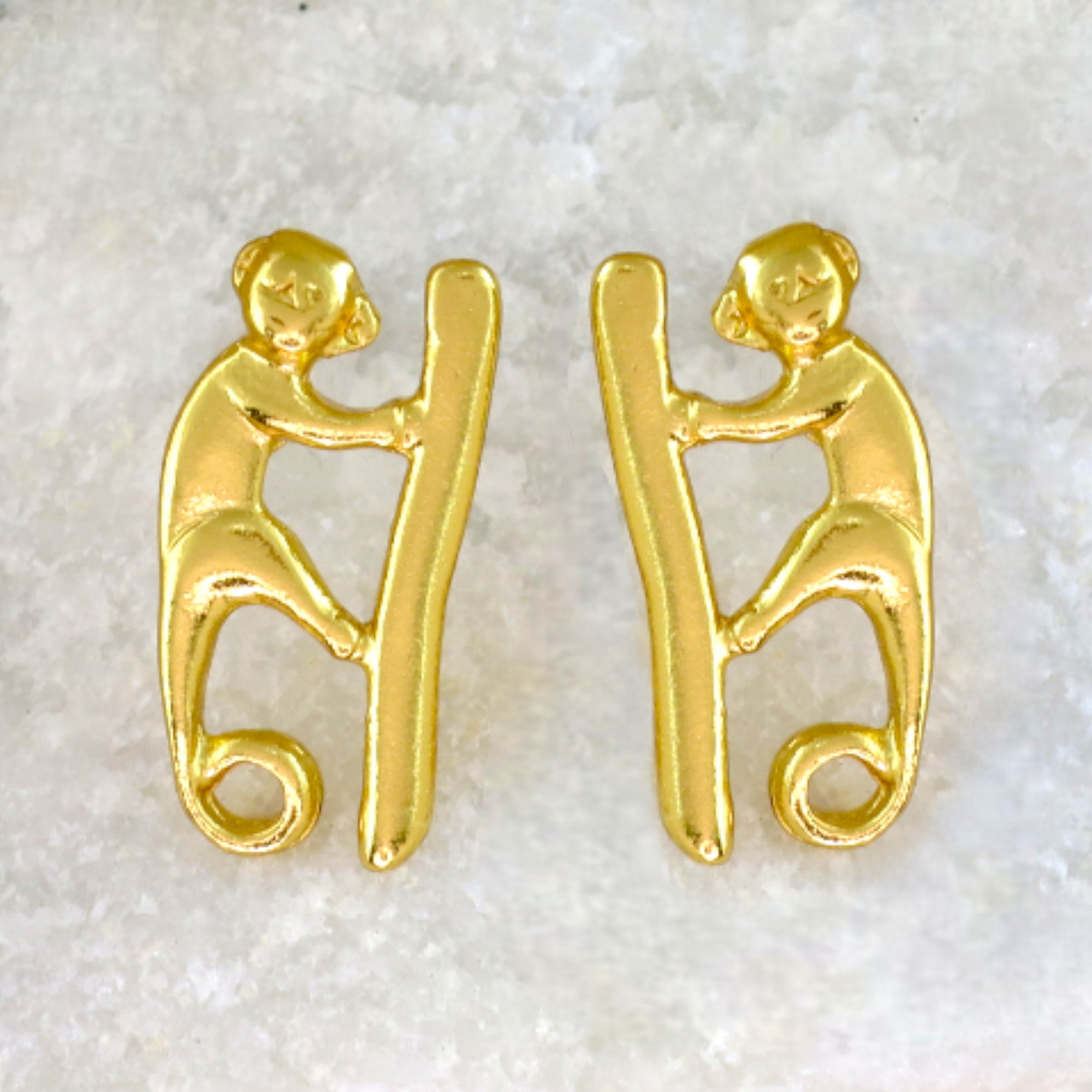 Sinu Monkey 0.8" Drop Earrings