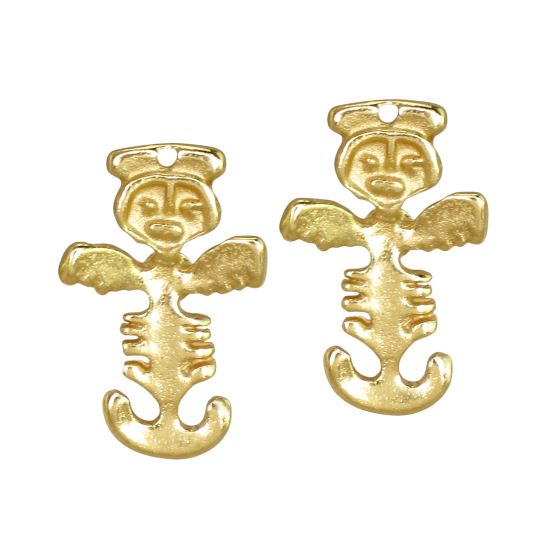 Tolima Feline Jaguar Figure .7" Stud Earrings