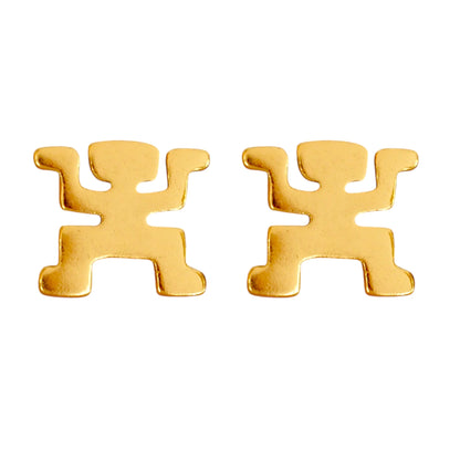 Anthropomorphic Figure 0.9" Drop Earrings