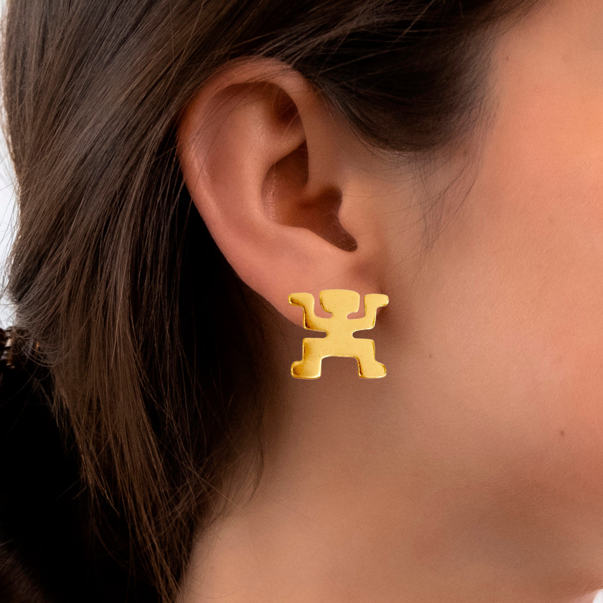 Anthropomorphic Figure 0.9" Drop Earrings