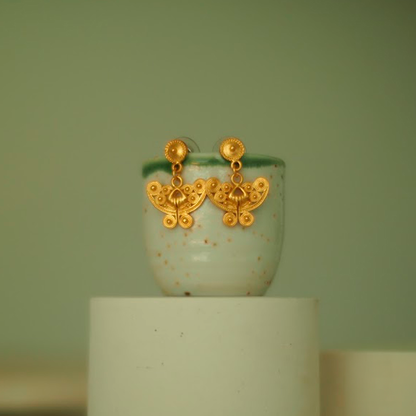 Spirals Butterfly Dangle Earrings