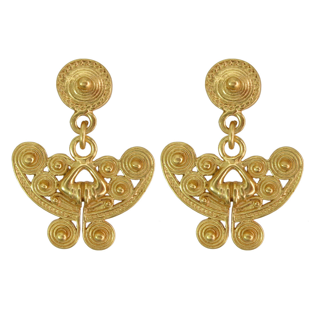 Spirals Butterfly Dangle Earrings