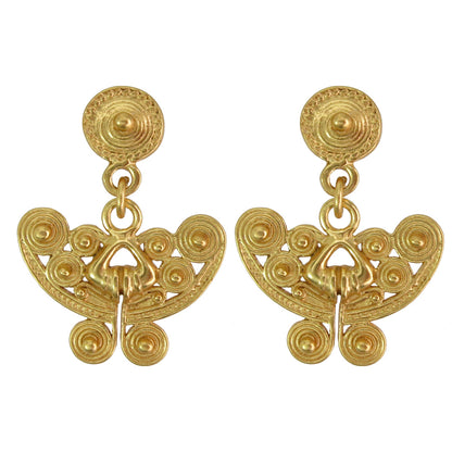 Spirals Butterfly Dangle Earrings